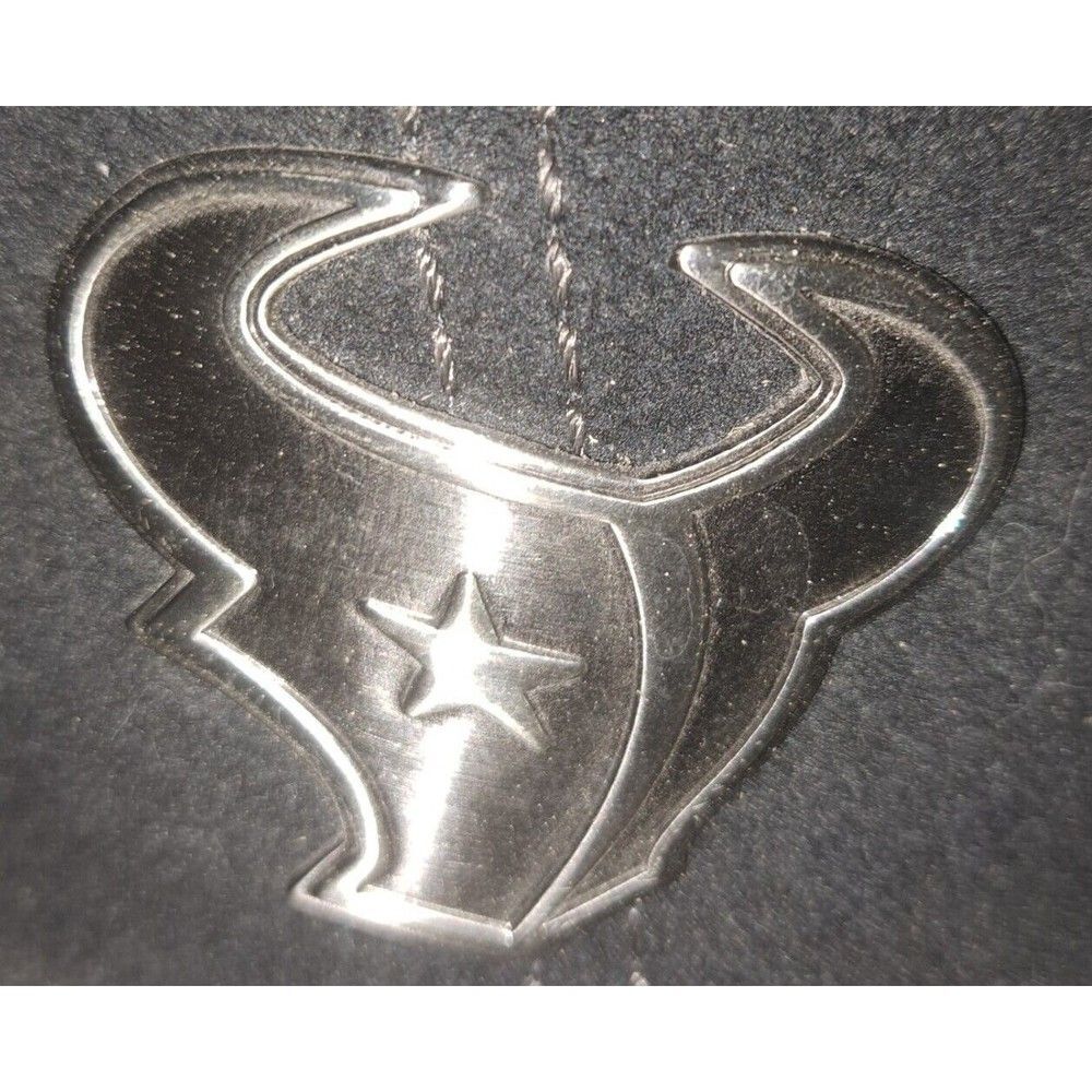 NFL Reebok Men's End Zone Structured Flex Hat Cap Metal Logo Houston Texans